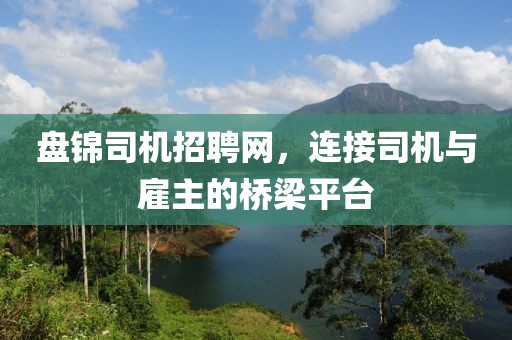 盘锦司机招聘网，连接司机与雇主的桥梁平台